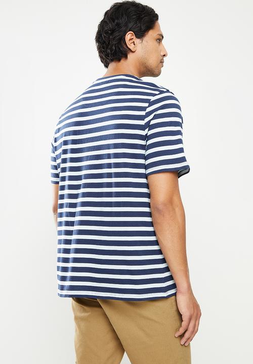 Pringle of Scotland - T-shirt - navy & white