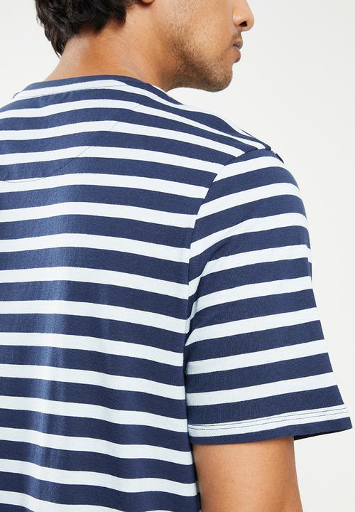 Pringle of Scotland - T-shirt - navy & white