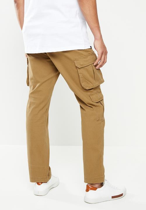 JEEP - Fixed waist twill pant - camel