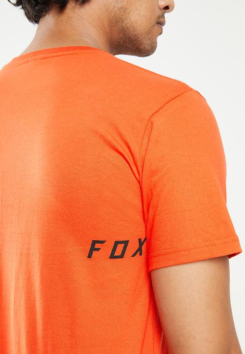 Fox - Mirer block short sleeve tee - flare orange
