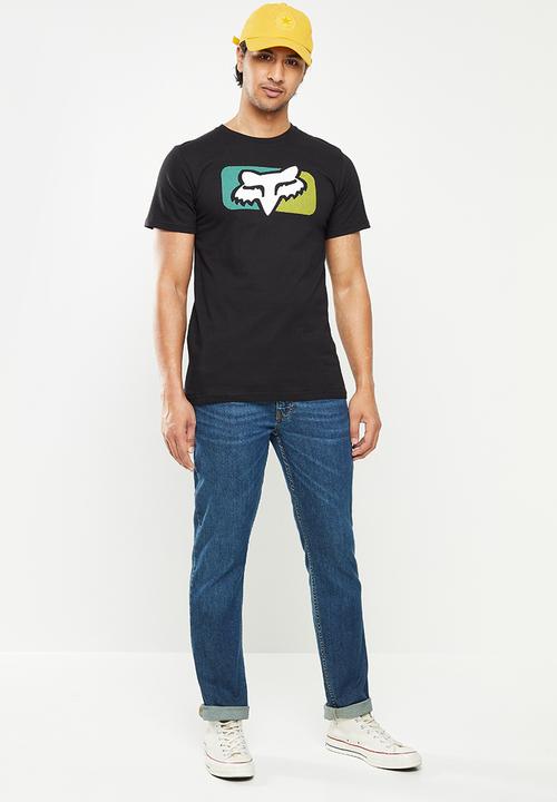 Fox - Mirer block short sleeve tee - black