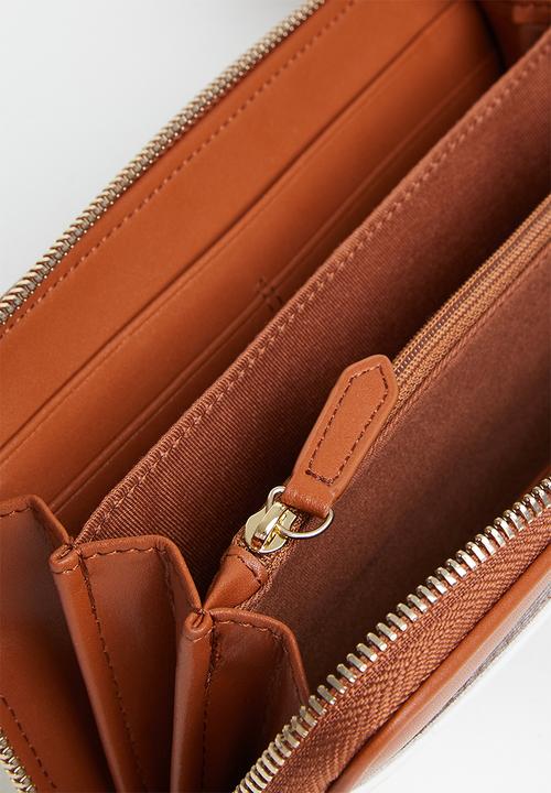 POLO - Iconic zip around purse - white