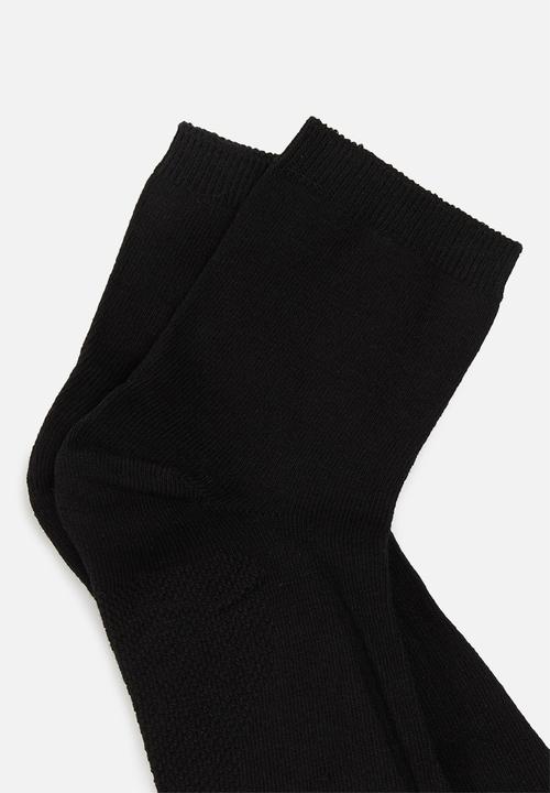 Superbalist - 2 pack socks - black