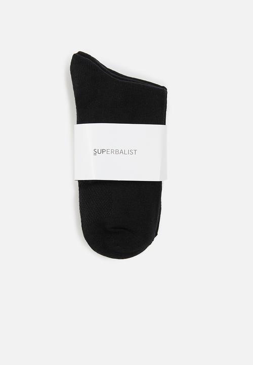 Superbalist - 5 pack socks - black