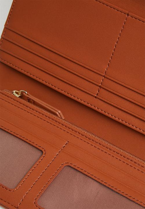 POLO - Iconic slim trifold purse - white
