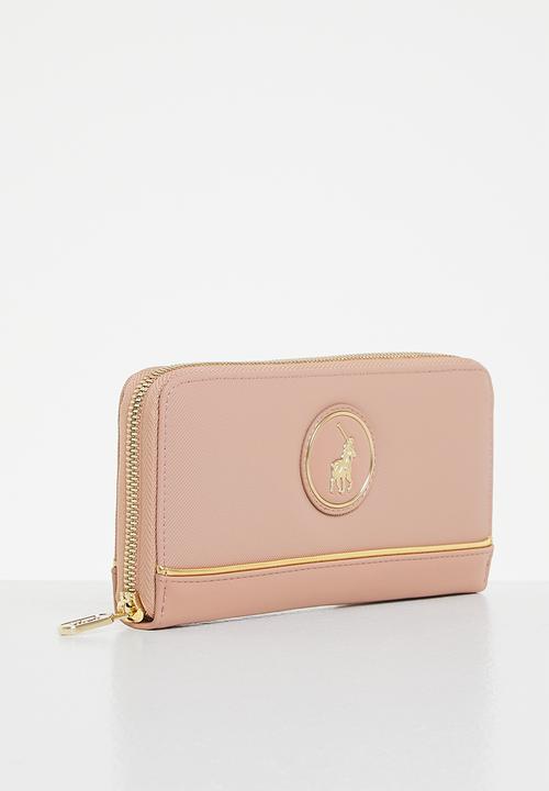 POLO - Nautical zip around purse - pink