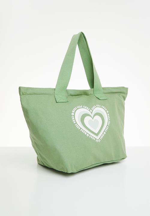Rubi - Canvas tote bag - green