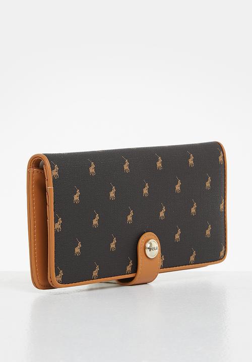 POLO - Iconic slim continental purse - brown