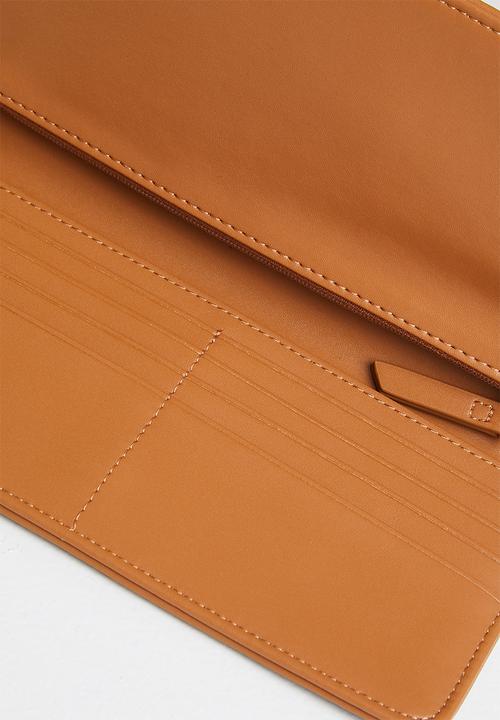 POLO - Iconic slim continental purse - brown