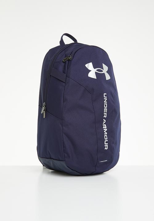 Under Armour - UA Hustle Lite Backpack - Midnight Navy/Midnight Navy/ Metallic Silver