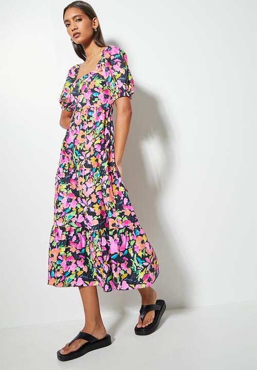 Superbalist - Open back midi dress - multi 