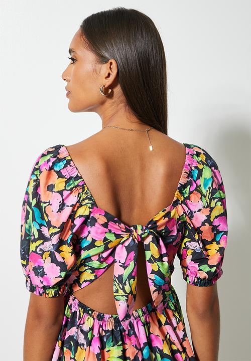 Superbalist - Open back midi dress - multi 