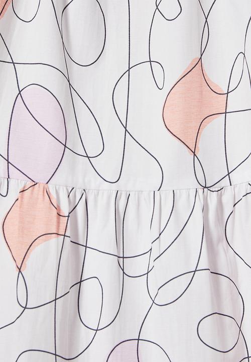 Superbalist - Open back midi dress - white 