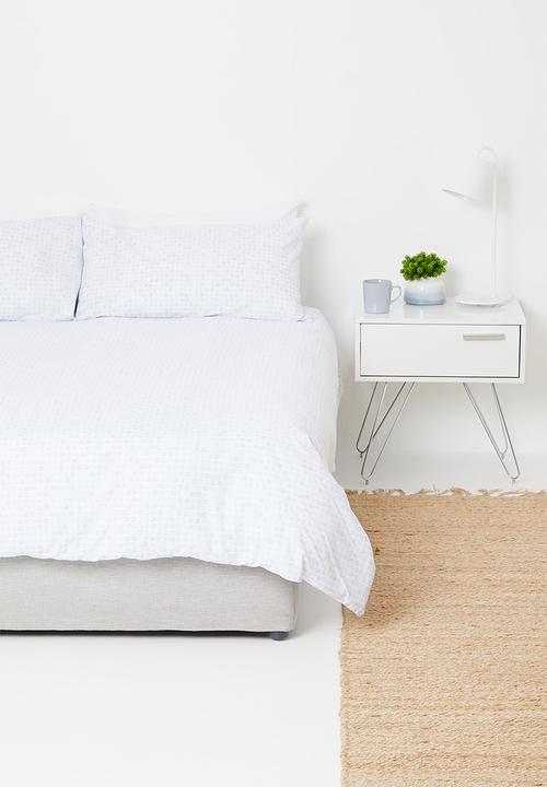 Sixth Floor - Eliza printed cotton duvet set - duck egg
