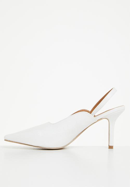 edit - Louise closed stiletto - white