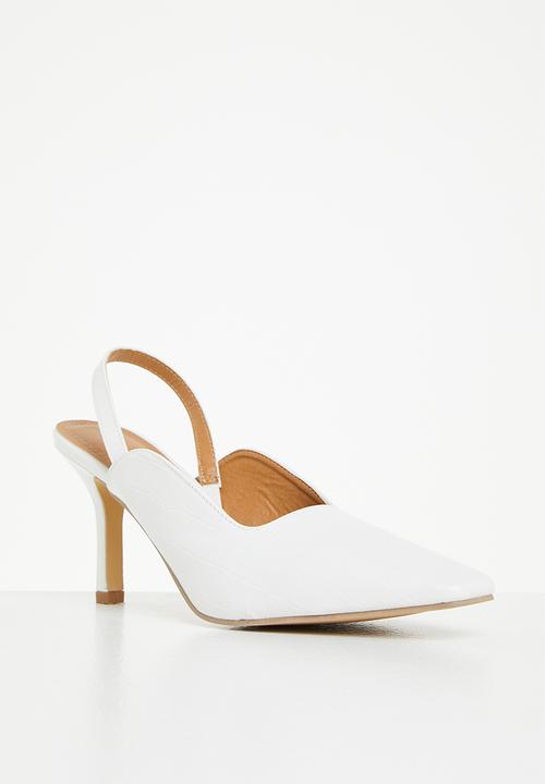edit - Louise closed stiletto - white