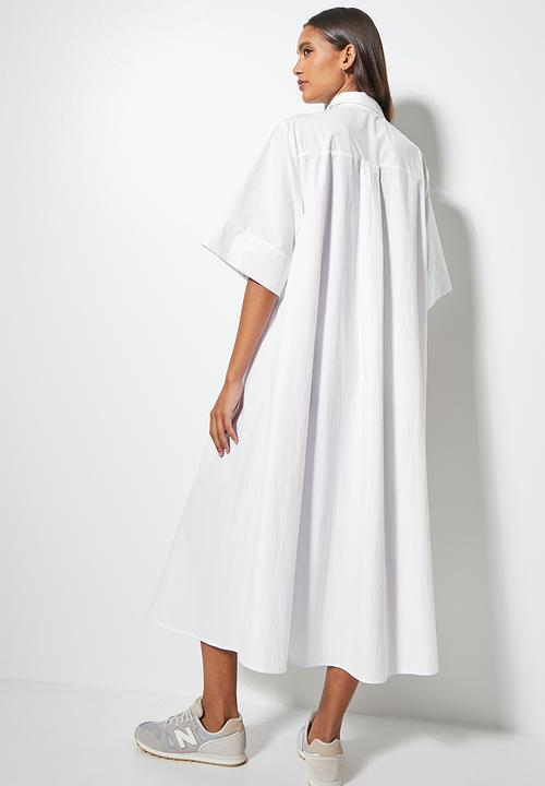 Superbalist - Trapeze shirt dress -  white
