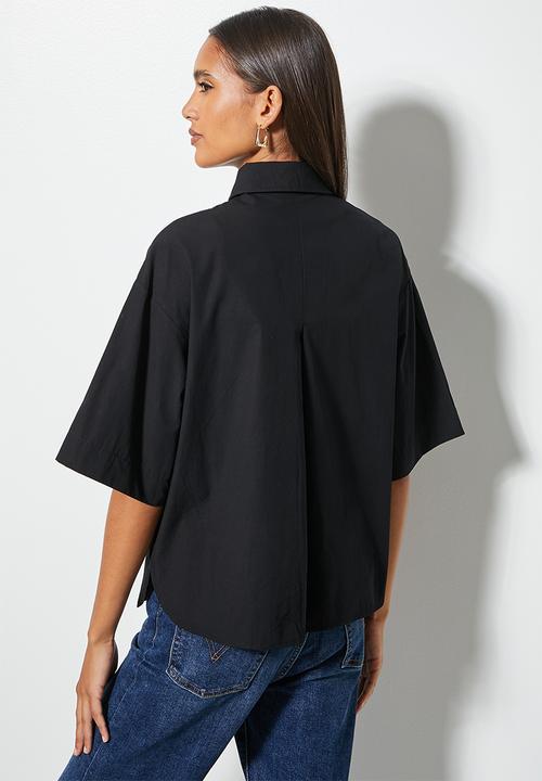 Superbalist - Short sleeve relaxed shirt - black