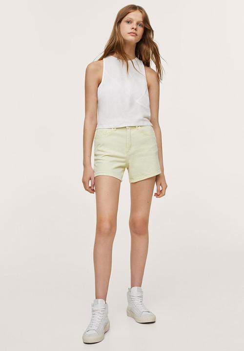 MANGO - T-shirt cuts - white
