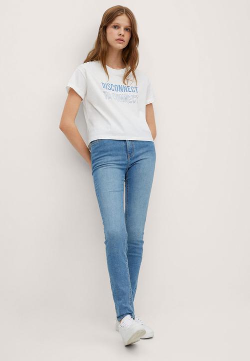 MANGO - T -shirt Laura - white