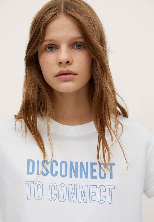 MANGO - T -shirt Laura - white
