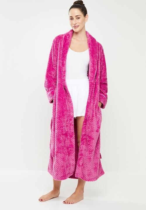 dailyfriday - Plush robe - pink