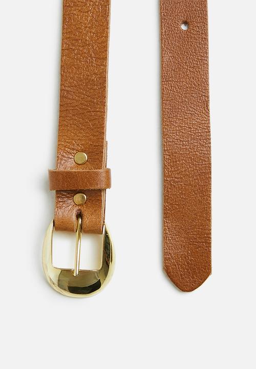 Superbalist - Sandy leather belt - cognac