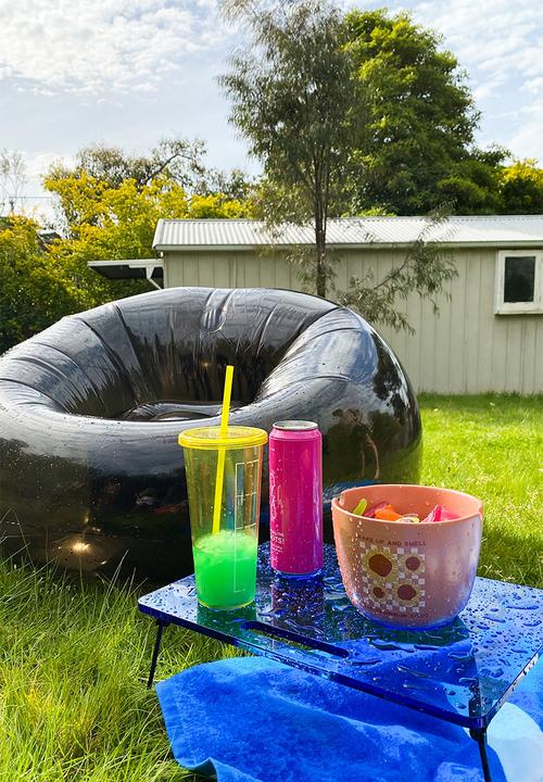 Typo - Inflatable lounge chair - black