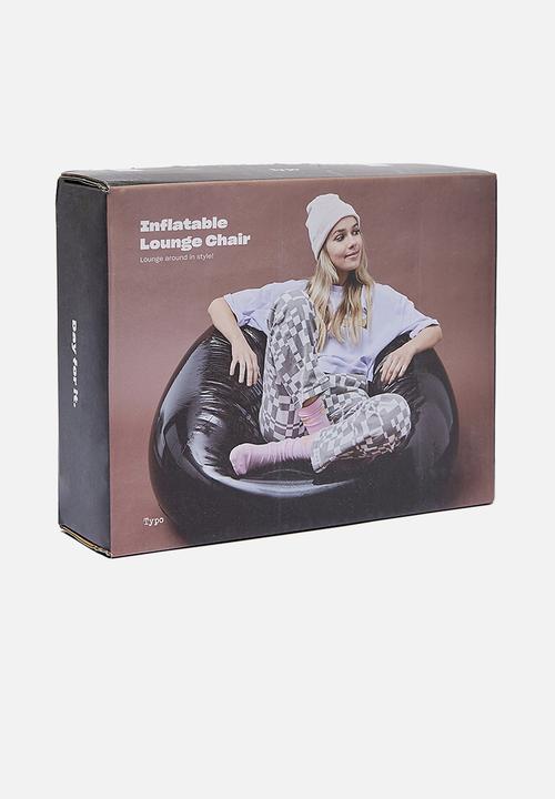 Typo - Inflatable lounge chair - black