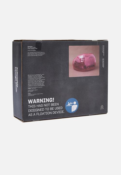 Typo - Inflatable lounge chair - magenta