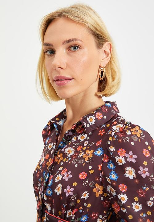 Trendyol - Waist detailed shirt dress - multi