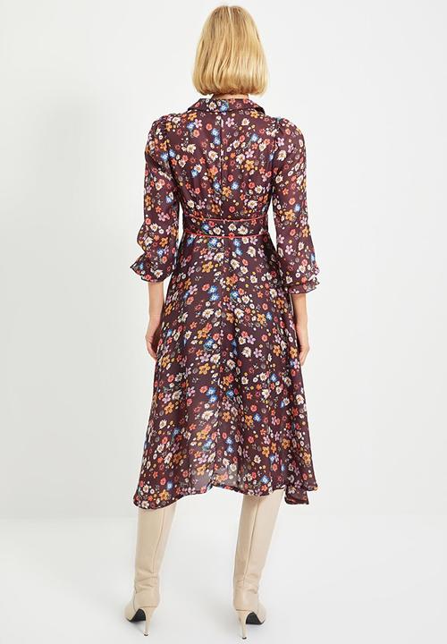 Trendyol - Waist detailed shirt dress - multi