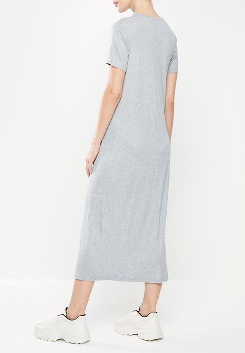 Superbalist - Maternity nursing tee dress - grey