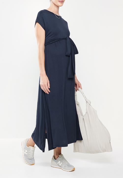 Superbalist - Front tie maternity dress - navy