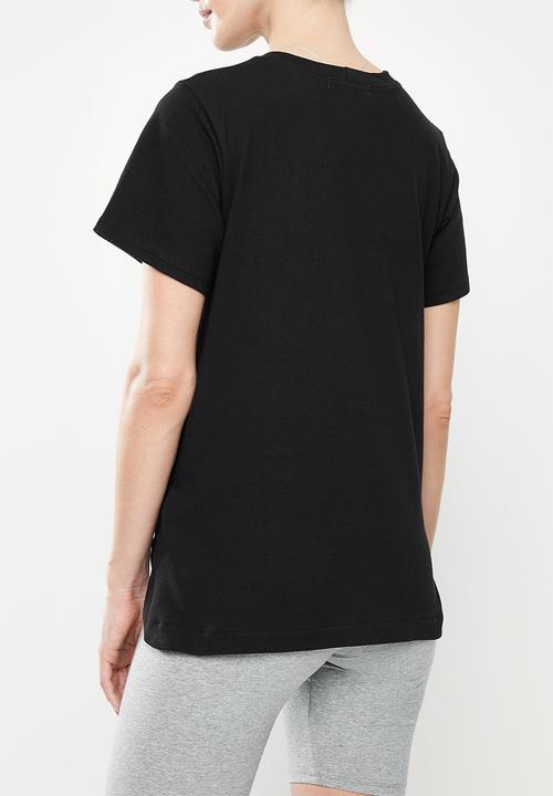 Superbalist - Nursing tee with popper sides - black