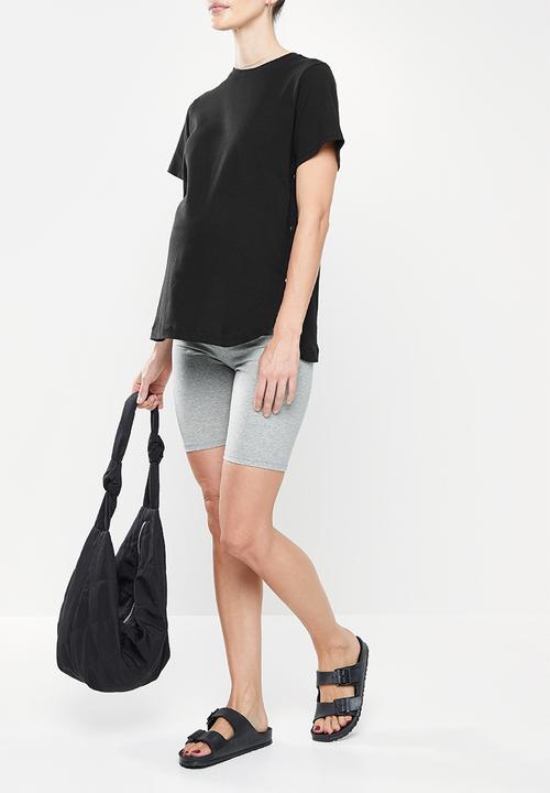 Superbalist - Nursing tee with popper sides - black