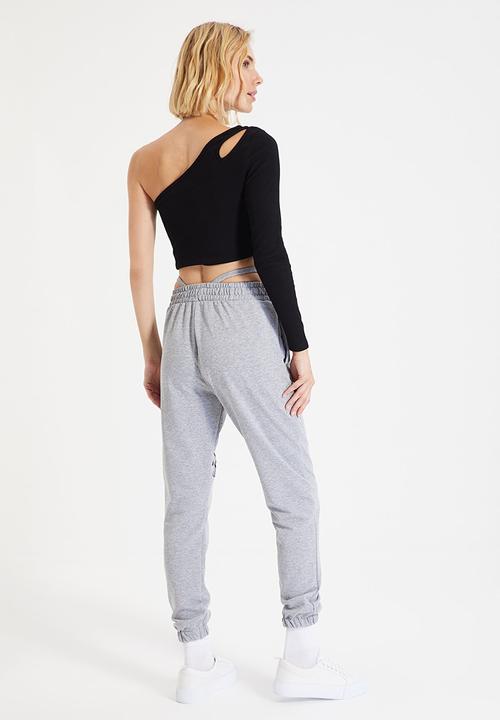 Trendyol - Printed  slim sweatpants - grey