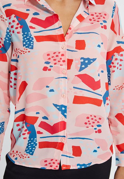 Trendyol - Print detailed shirt - pink