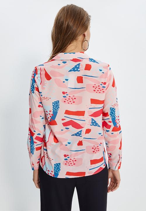Trendyol - Print detailed shirt - pink