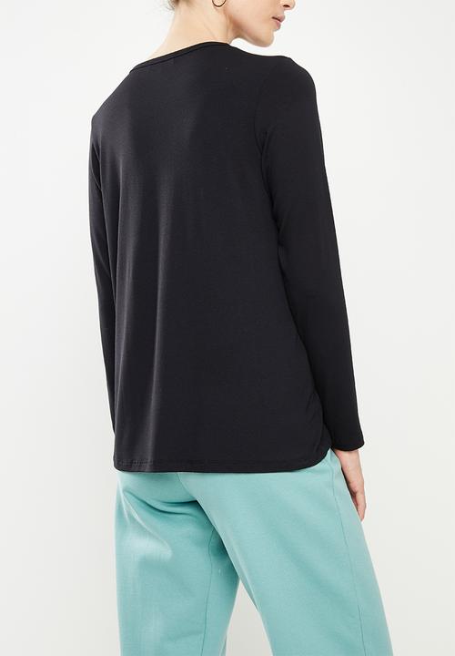 Superbalist - 2 pack ls maternity tee - black & white