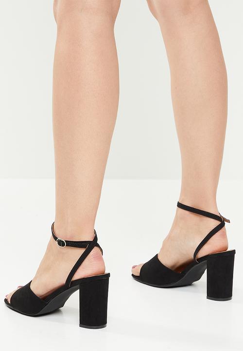 Superbalist - Riley open block heel - black