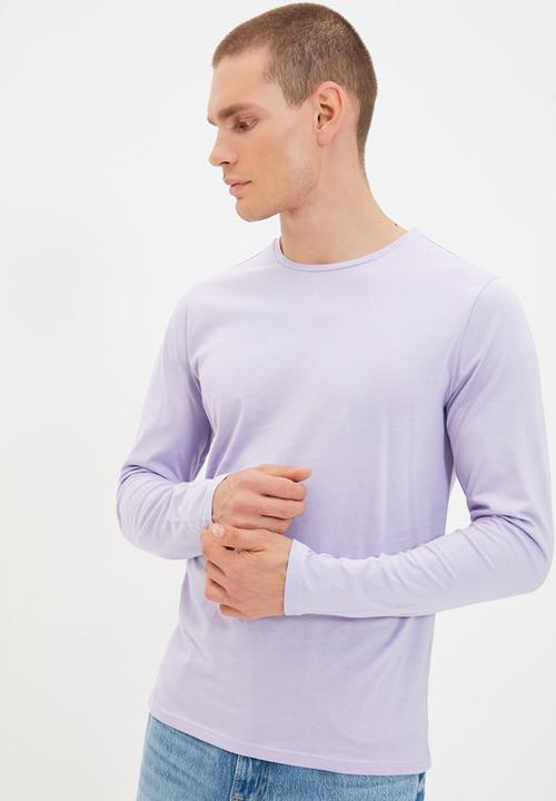 Trendyol - Crew neck regular fit tee - lilac