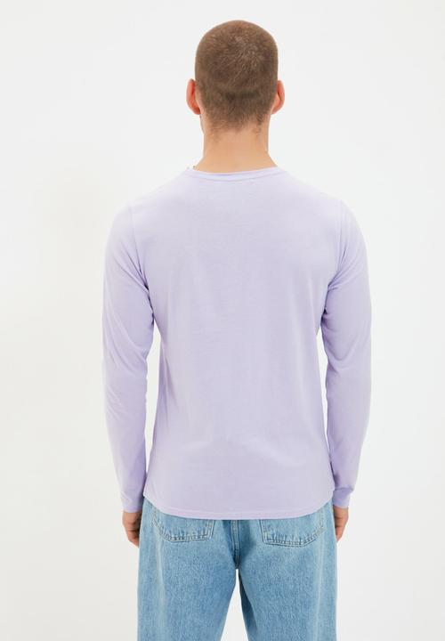 Trendyol - Crew neck regular fit tee - lilac