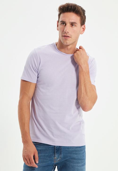 Trendyol - Dean short sleeve plain tee - lilac