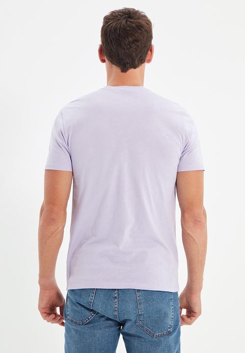 Trendyol - Dean short sleeve plain tee - lilac
