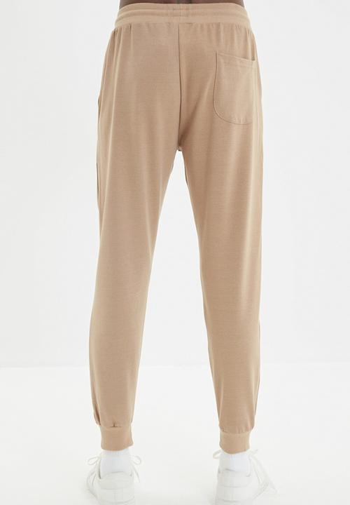 Trendyol - Basic regular fit sweatpants - stone