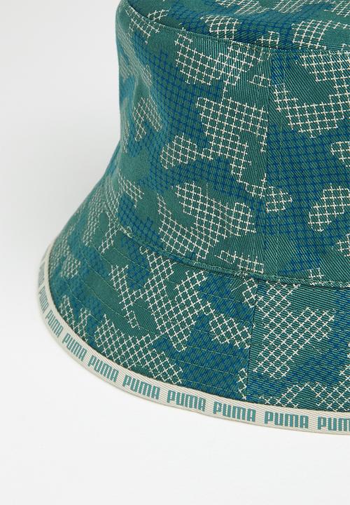 PUMA - Core reversible bucket - spray green/aop