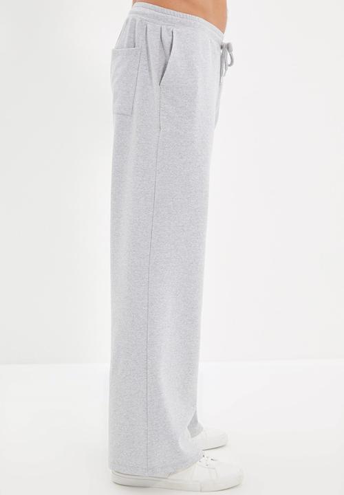 Trendyol - Gordon relaxed fit wide leg sweatpants - grey