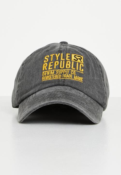 STYLE REPUBLIC - Jesse peak cap - black