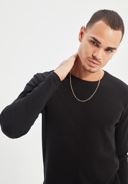 Trendyol - Tom slim fit long sleeve tee - black